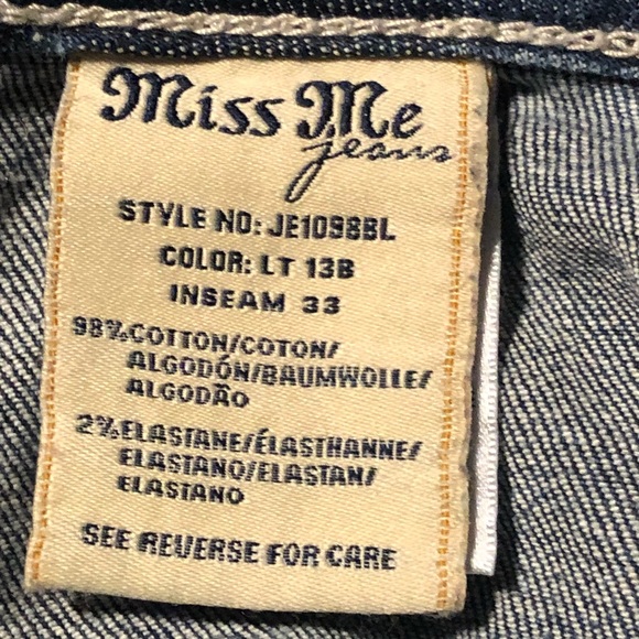 ‼️SOLD‼️Womens Miss Me Bootcut Jeans Size 36 - Picture 11 of 13